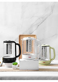 Ấm đun siêu tốc thủy tinh COBI 1.5L - Kết hợp Bình pha trà, tiện lợi đa năng - Hàng nhập khẩu chính hãng