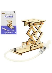 Đồ Chơi Lắp Ráp 3D STEM Bằng Gỗ - Hydraulic Lifting Plantform - Thiết Bị Nâng Thủy Lực - Chuang Huang CH2042