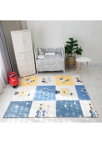 Thảm gấp gọn chống thấm mặt Umoo chính hãng kích thước 180x200cm dày 1.5cm mẫu Sư tử