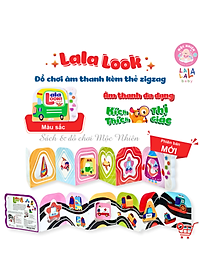 Sách âm thanh Lalalook đồ chơi kích thích thị giác não bộ phát triển cho bé sơ sinh Lalala baby