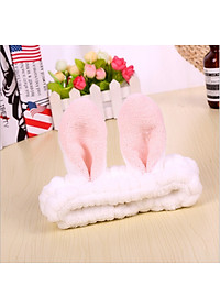 Băng Đô Rửa Mặt Tai Thỏ Xinh Xắn (màu ngẫu nhiên)