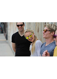 Kính mát thể thao Unisex Tifosi Swank - Gọng Woodgrain, Tròng Smoke Yellow