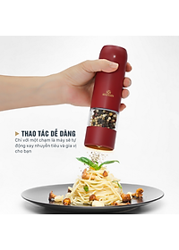 Máy Xay Tiêu Tự Động Bằng Điện Benchusch Màu Trắng/ Đen/ Xanh/ Đỏ