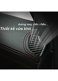 Thảm Taplo Hyundai Accent 2017-2023 loại da dày cao cấp 3 lớp chống trượt Da Carbon đen