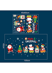 Decal trang trí Noel giáng sinh vui vẻ tự chọn GS003