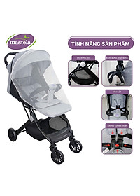 Xe đẩy gấp gọn cho bé Mastela HN275 - Xe đẩy em bé siêu nhẹ, thoáng khí bảo hành 12 tháng