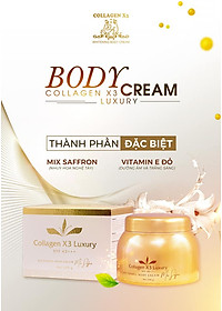 KEM BODY COLLAGEN X3 WHITENING BODY CREAM MIX SAFFRON