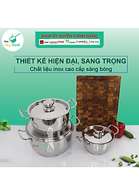 Bộ Nồi Inox 3 Đáy Nắp Inox Fivestar Tặng 2 Muỗng Canh