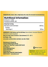 Omega 3 dầu cá Mỹ Kirkland Signature Fish Oil 1000mg Hỗ trợ sức khỏe não bộ, hệ thần kinh, Tim mạch, Khớp, Bổ mắt, Làm đẹp da - OZ Slim Store