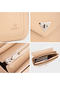 Balo Yuumy ( Thời trang nữ nắp gập dáng hộp cỡ lớn - Balo da Smooth YBA98 )