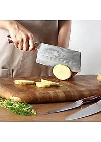 DAO - BỘ 3 DAO BẾP NHẬT BẢN THÉP DAMASCUS MÃ A4 DT2 nt topcomshop vn