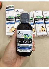 Siro giảm ho cho bé từ 2 tuổi Brauer Kids Manuka Honey Chesty Cough giảm ho khan, ho có đờm - QuaTangMe Extaste