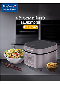 Nồi Cơm Điện Tử BlueStone RCB-5946 - Dung Tích 1,5 lít  - Công suất 860W - Lòng nồi phủ chống dính cao cấp an toàn sức khỏe - 6 chế độ cài đặt sẵn - Bảo hành 2 năm - Hàng chính hãng