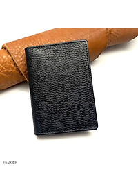 Bóp Đựng Thẻ ATM Nhỏ Gọn SUPPLE, Da Bò SMALL PEBBLE Mềm Mại - Bền Bỉ, Chống Xước - Chống Nhăn Tốt, Thiết Kế Hiện Đại, Ngăn Súp Lê Rộng, Đựng Được Nhiều Thẻ Ngân Hàng, Card Danh Thiếp, Căn Cước Công Dân, Dáng Đứng - Gập 2 – Hàng Chính Hãng SAIGIO