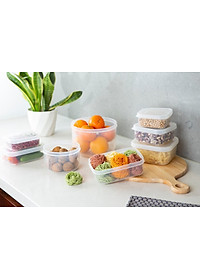 Bộ 6 hộp đựng thực phẩm chữ nhật Inochi Hokkaido (500-750-1000-1500-2000-2500ml)