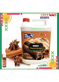 Combo 2 can Nước rửa tay khử mùi Mr.Fresh 5L Hương Quế & Hương Táo (5l/can)