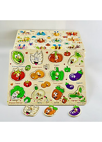 Set 5 bảng ghép hình có núm _ đồ chơi giáo dục MK02