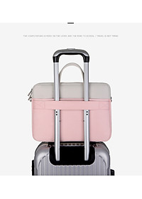 Túi chống sốc dành cho laptop macbook kèm gấu bông siêu cute đáng yêu