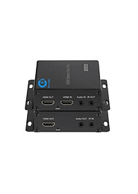 Bộ kéo dài HDMI 120m qua cáp mạng lan Ho-link HL-HDMI-120T/R (2 thiết bị) - Hàng Chính Hãng