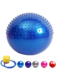 Bóng tập Yoga Nửa Gai + Nửa Trơn 3D -75cm Cao Cấp – Tặng kèm bơm( Hàng Cao Cấp Chính hãng)