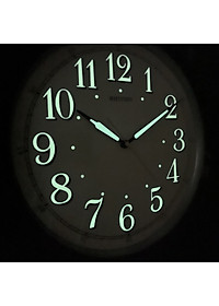 Đồng hồ treo tường Nhật Bản Rhythm CMG713NR06, Kt 36.0 x 5.6cm, 920g, Vỏ nhựa. Dùng Pin.