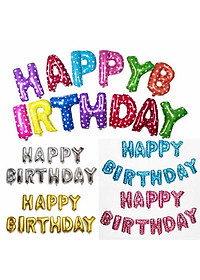 Bong bóng chữ Happy Birthday