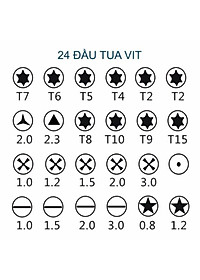 Bộ tua vít đa năng dùng sửa chữa điện thoại, đồng hồ đeo tay máy tính laptop, đồ điện tử , Mắt Kính Cửa Đồ Chơi Vật Dụng Gia Đình Quạt