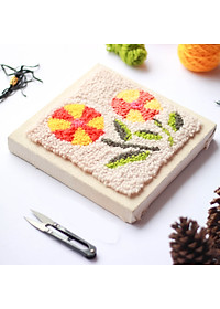 Kim Thêu Nổi Thêu Len Kiểu Oxford Dùng Len Đơn Cỡ Vừa Cán Gỗ Dành Cho Người Mới Bắt Đầu Oxford Punch Needle #8 Fine for Beginner