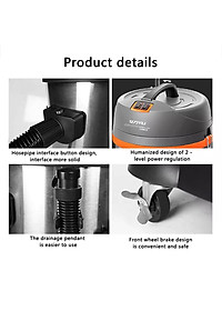 Máy Hút Bụi Công Nghiệp Sunmax 70L Hai Động Cơ Công Suất 3000W, Dung Tích Thùng Chứa 70 Lít, Loại Chuyên Dụng Trong Xưởng Chăm Sóc Oto – Hàng Chính Hãng