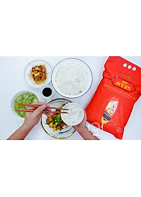 Gạo ST25 Hoa Lúa túi 5kg - Dẻo nhiều, mềm cơm, hương thơm đặc trưng