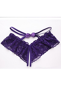 Quần lót lọt khe sexy nữ chất liệu ren thiết kế xẻ đáy quyến rũ gợi cảm - Màu hồng