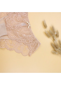 Quần Lót Nữ Ren Cạp Vừa Luperi LU3QL730 Dáng Bikini Mềm Mịn, Co Giãn, Không Lằn Mông, Kháng Khuẩn, Khử Mùi Tốt