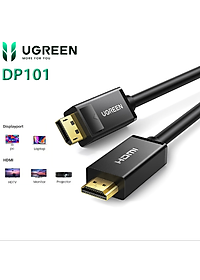 Cáp Displayport to HDMI 2m cao cấp Ugreen 10202  - Hàng Chính Hãng