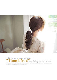 Combo 5 Dây Chun Cặp Tóc Hoa Cúc Nhiều Mẫu