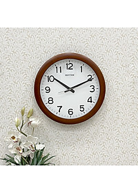 Đồng hồ teo tường Nhật Bản Rhythm CMG919NR06 – Kt 41.0 x 4.8cm, 1.4kg Vỏ gỗ, dùng PIN.