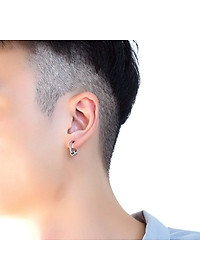 Bông Tai Nam KPOP Khoen Tròn Chất Liệu Thép Titan Không Đen Không Dị Ứng TT 2270 - 1 Cặp