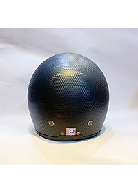 Nón bảo hiểm 3/4 kính âm Royal M139 Đen vân carbon cao cấp Lót tháo rời, che hết mặt