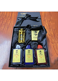 Sét Vỏ Hột Quẹt Bật Lửa Xăng Đá Zorro Z-652 Thiết Kế Đẹp Độc Lạ Nhỏ Gọn Tiện Dụng - Giao Màu Ngẫu Nhiên + COMBO 3 BÌNH XĂNG MÀU