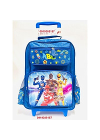 Balo cần kéo đi học cho bé trai tiểu học cấp 1 siêu nhân ABC