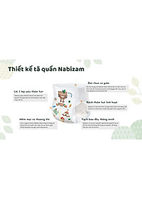COMBO 4 Tã/Bỉm Quần Nabizam Ultra Thin Nội Địa Hàn Cao Cấp Mỏng Nhẹ Phù Hợp Cho Ban Đêm Size L Từ 8-13kg, 30 Miếng/Bịch