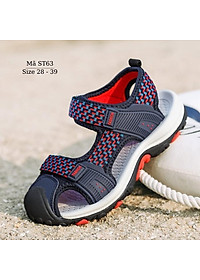 Giày sandal bé trai rọ bít mũi thể thao năng động và cá tính đi học đi biển thời trang 4 5 6 7 8 9 10 11 12 tuổi ST63