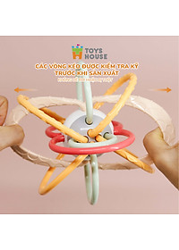 Đồ chơi bóng vòng nhựa mềm kết hợp gặm nướu cho bé ToysHouse 822-86