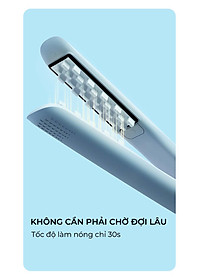 Máy Dập Phồng Chân Tóc BUMAS H8 - Máy Dập Lưỡi Vuông Bấm Phồng Chân Tóc - Phủ Protein Thực Vật - Hạn Chế Hư Tổn Nhiệt - Hàng Chính Hãng