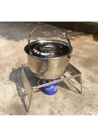Đồ cắm trại kệ chắn gió bếp campingmoon campoutvn gọn nhẹ MS-1018 du lịch dã ngoại chắc chắn kiêm đỡ nồi chảo A084