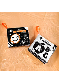 Sách vải Lalala baby kích thích thị giác cho bé sơ sinh 0 đến 12 tháng