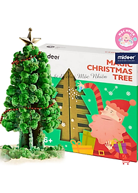 Cây thông Noel Mini để bàn phủ tuyết tự nở thần kỳ - Mideer Magic Christmas Tree - Quà Giáng sinh 2022 cho bé