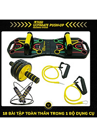 Bộ dụng cụ hít đất và tập luyện thể thao chuyên nghiệp LiveFit 18 trong 1