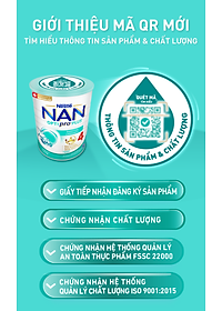Bộ 3 lon Sữa bột NAN OPTIPRO PLUS 4 Nestle Bé 2-6 tuổi 1500g/lon Giúp tiêu hóa tốt