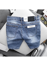 Quần short jean lửng nam bigsize màu trơn co giãn xuất xịn