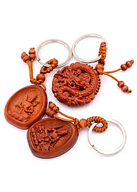 Combo 3 móc khóa Hư Không Tạng - Văn Thù Bồ Tát - Rồng Phong Thủy - bình an, may mắn